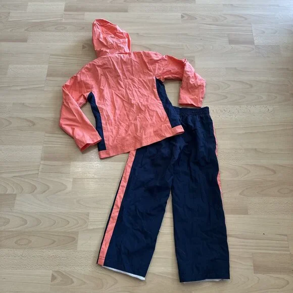 Rare VTG NIKE Spell Out Color Block Jacket Pants Track Suit Outfit 2000s Size 6